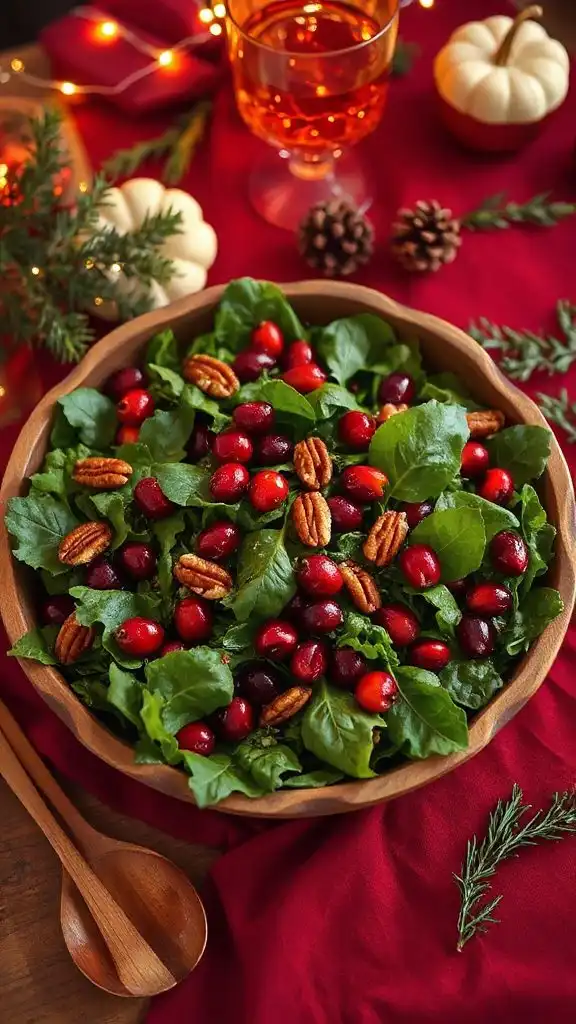fall inspired green salad