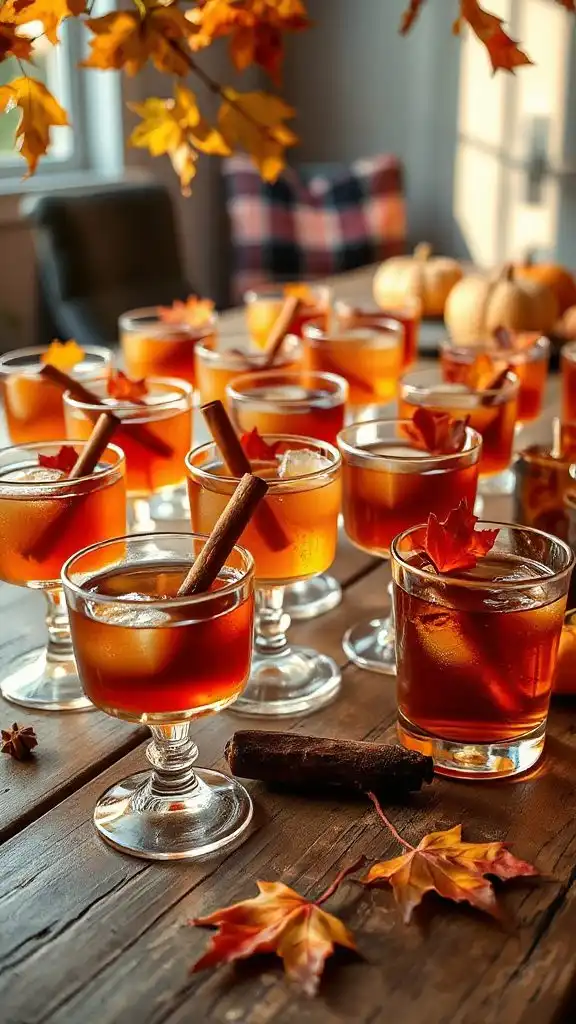 fall maple bourbon cocktails
