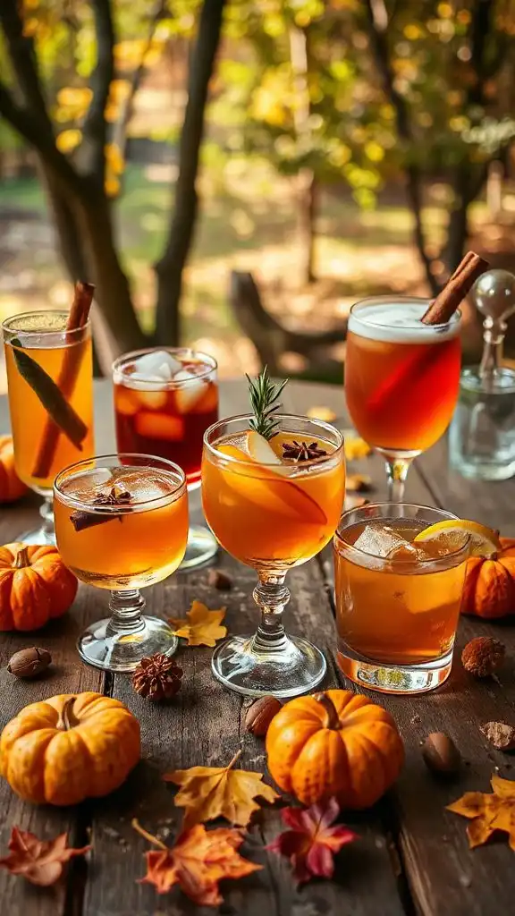 fall themed cachaca cocktails