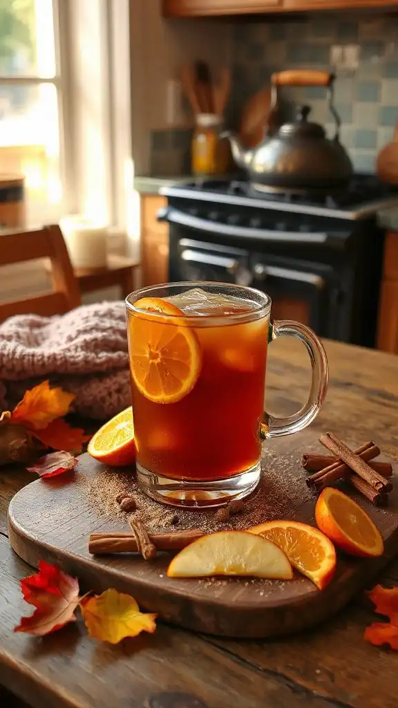 festive spiced apple cider