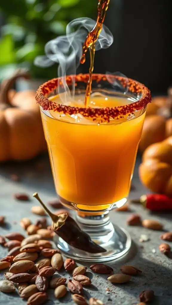 fiery roasted pumpkin mezcal