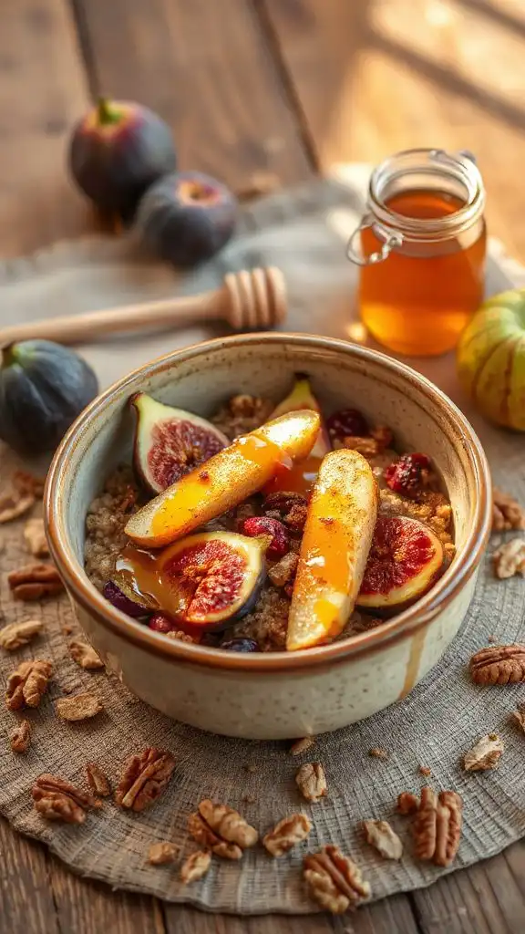 fig and honey oatmeal
