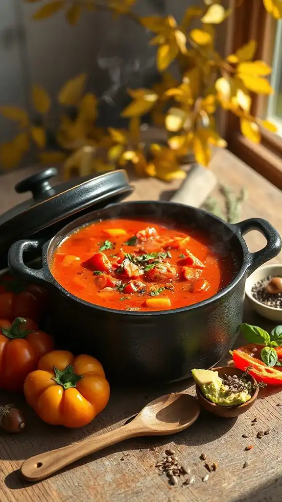 fire roasted tomato pepper soup