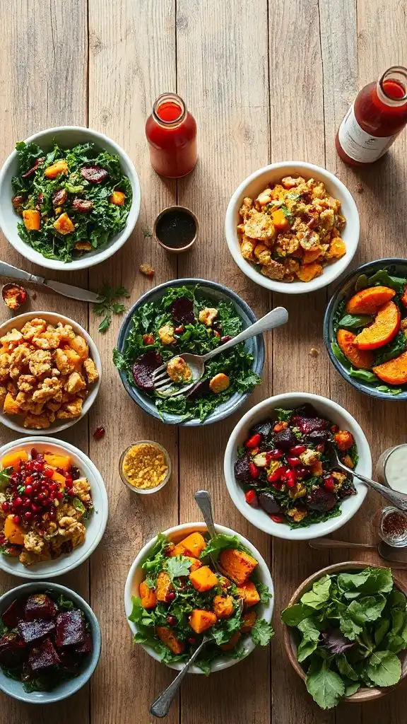 flavorful autumn inspired salads