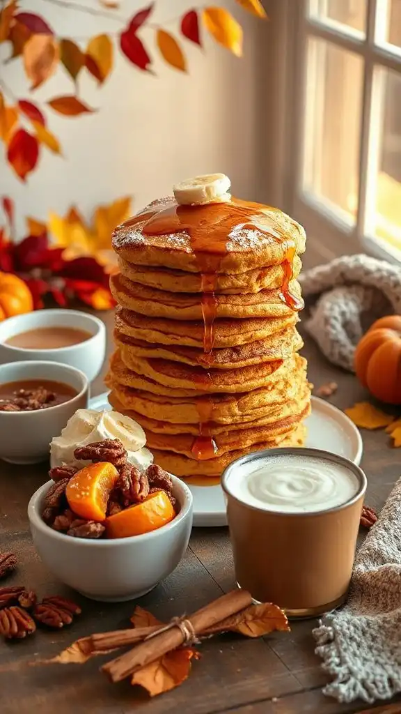 fluffy pumpkin oatmeal pancakes fluffy pumpkin oatmeal pancakes