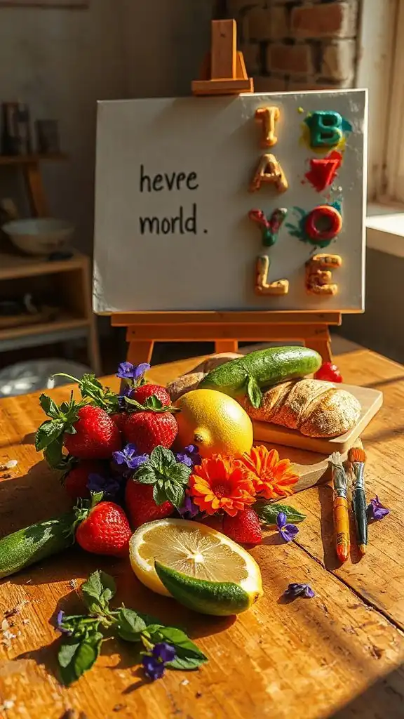 food art typography techniques
