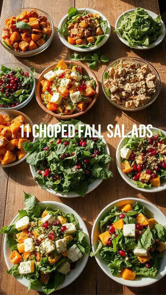 fresh herb autumn salads