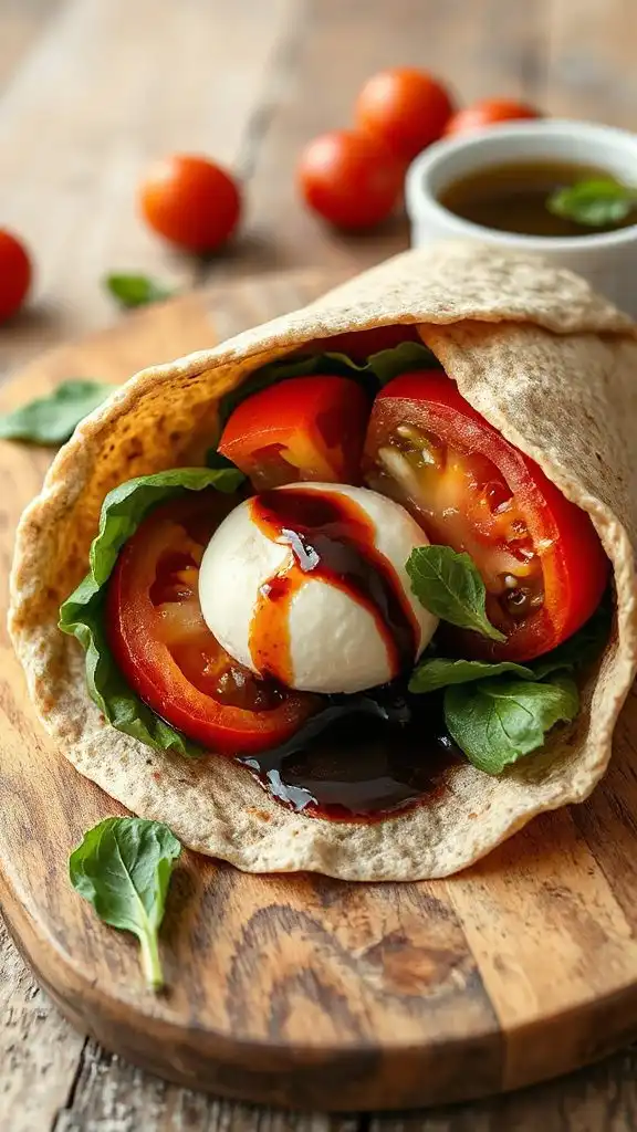 fresh mozzarella tomato wrap fresh mozzarella tomato wrap