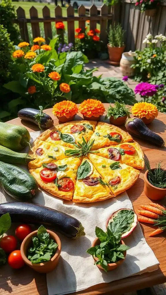 garden vegetable frittata recipe