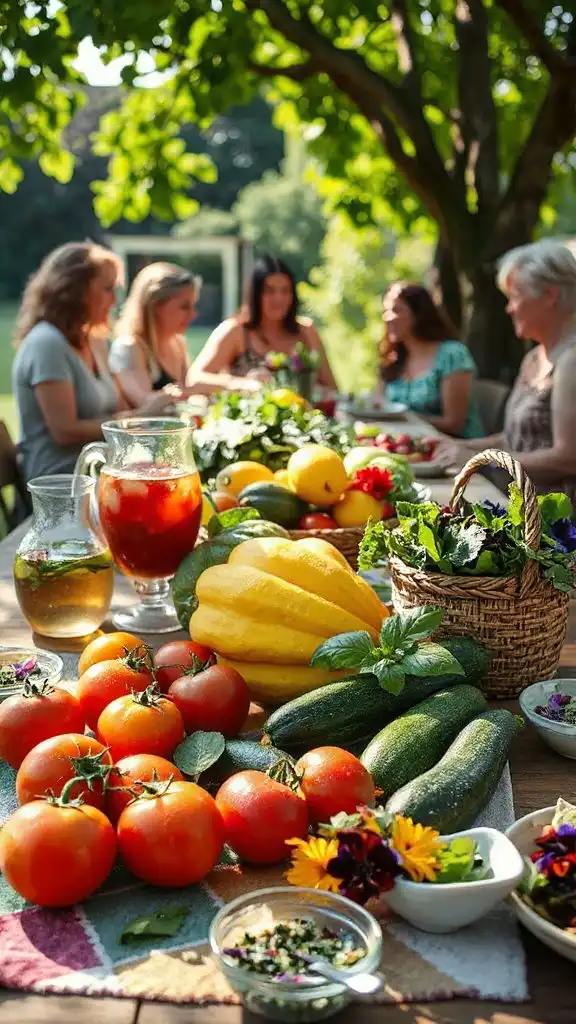 gardening club harvest lunch