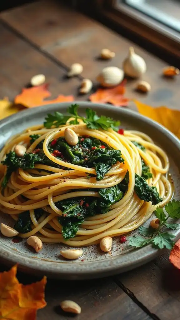 garlic olive oil kale