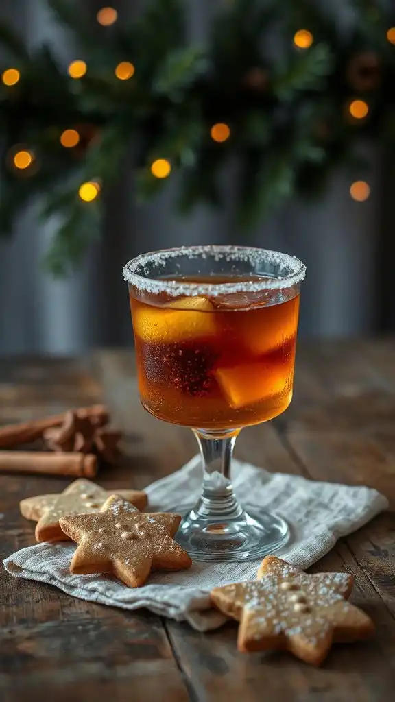gingerbread smoked oak cocktail