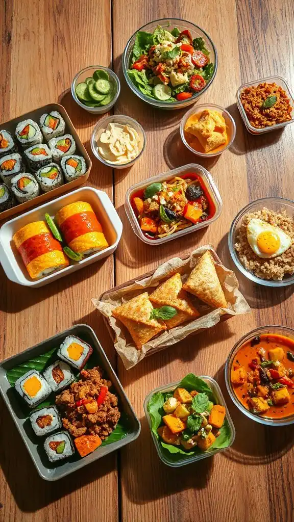 global flavored school lunches