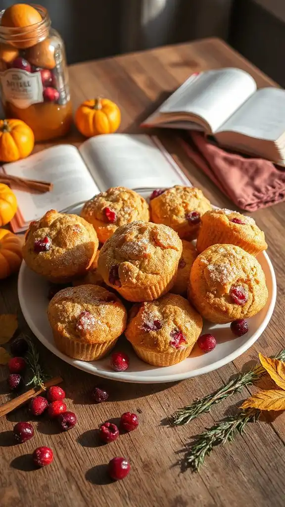 gluten free apple cranberry muffins