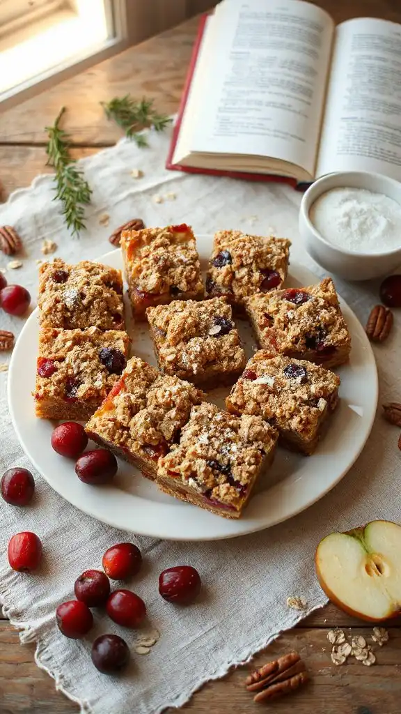 gluten free fruit crumble bars