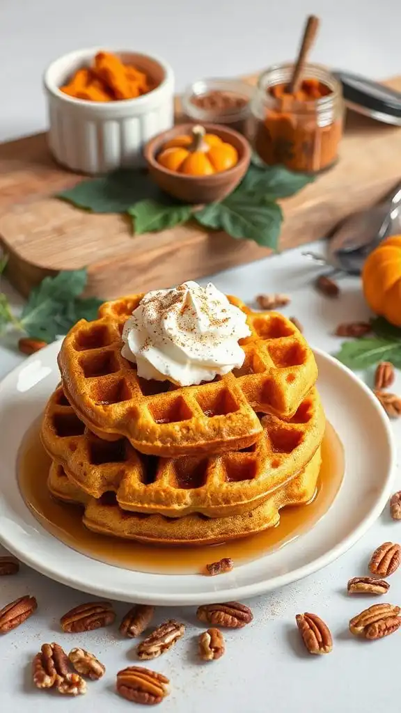 gluten free pumpkin pie waffles gluten free pumpkin pie waffles