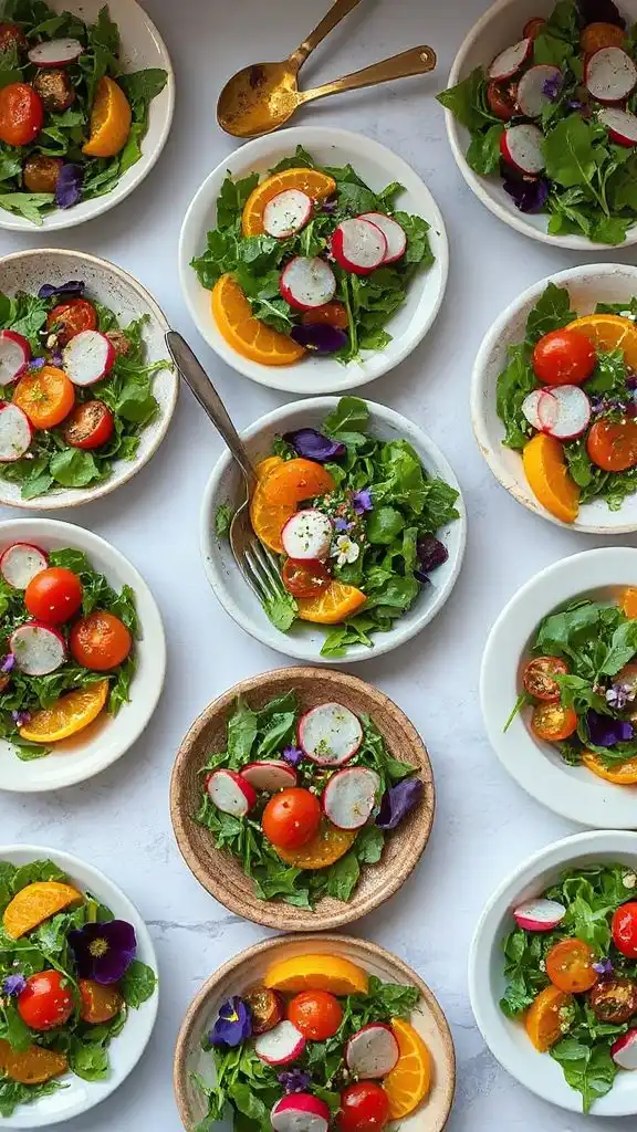 gourmet arugula fall salads