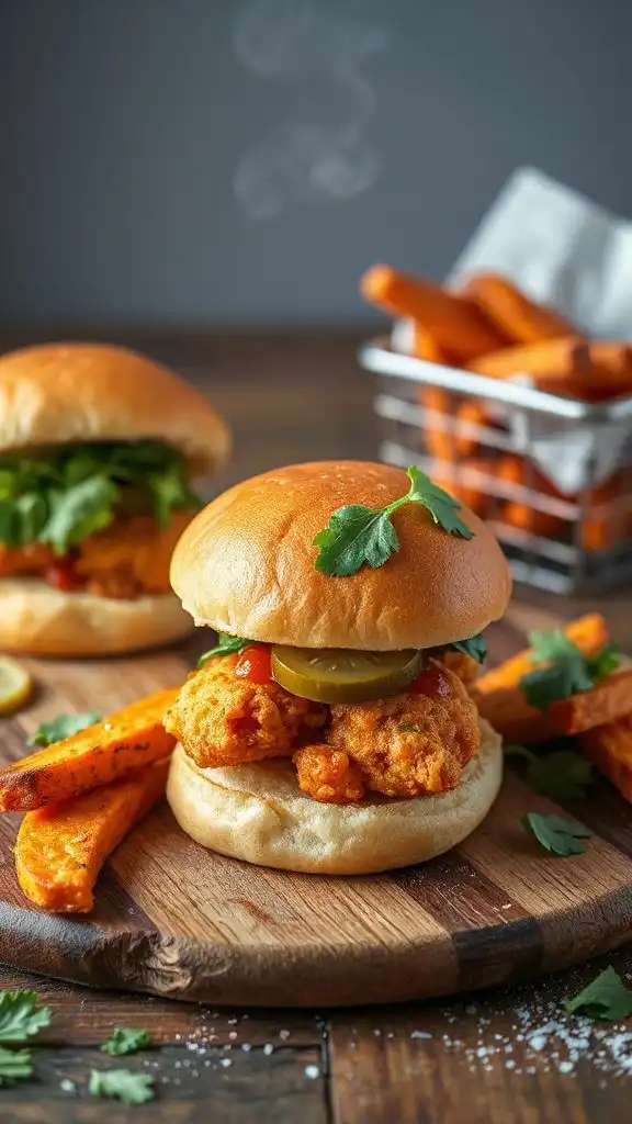 gourmet chicken nugget sliders