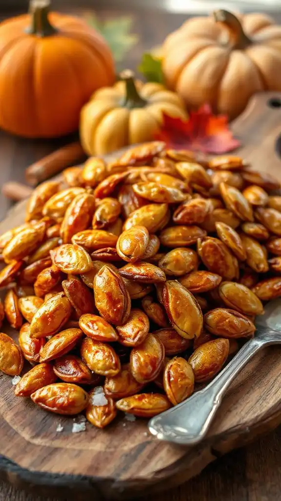 gourmet maple bourbon pumpkin seeds