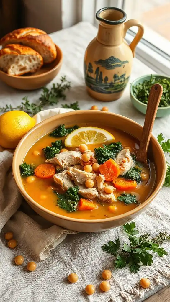 greek lemon chicken soup