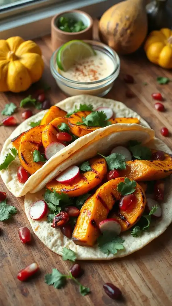 grilled squash tacos recipe