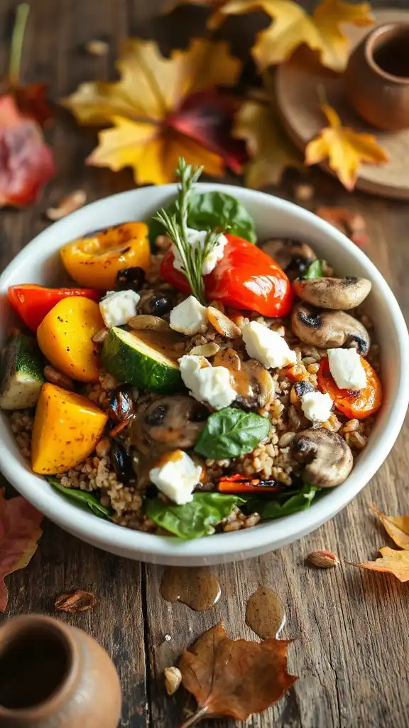 grilled vegetable barley salad