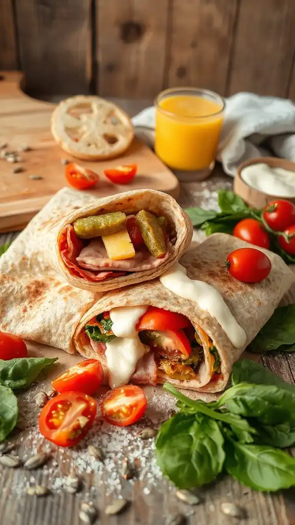 ham cheese pickle wrap
