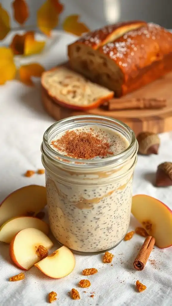 healthy apple chia pudding