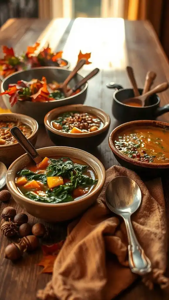 healthy autumn vegetarian soups