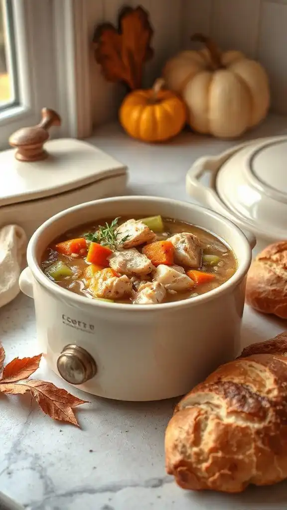 heartwarming chicken rice soup