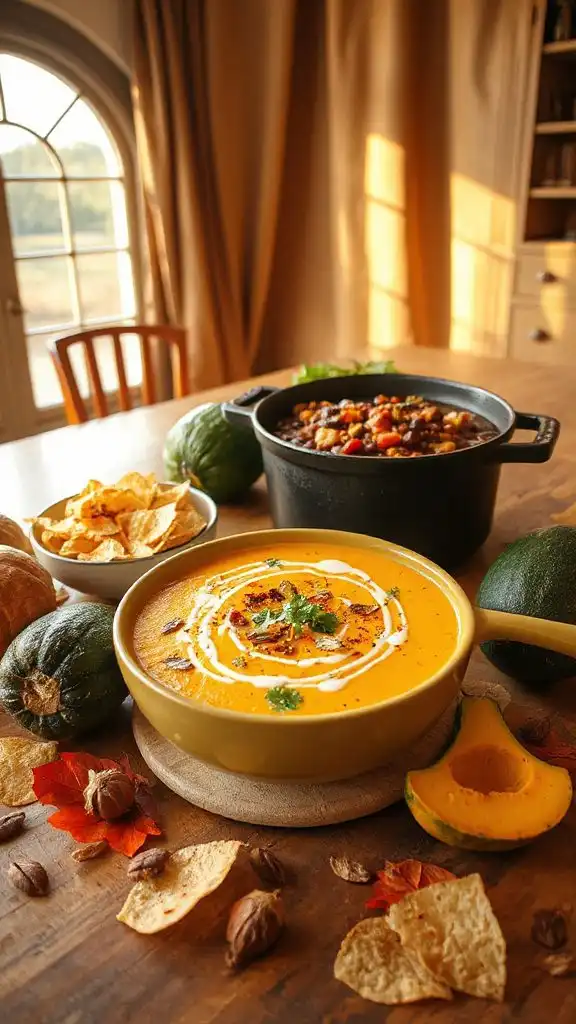 hearty acorn squash chili