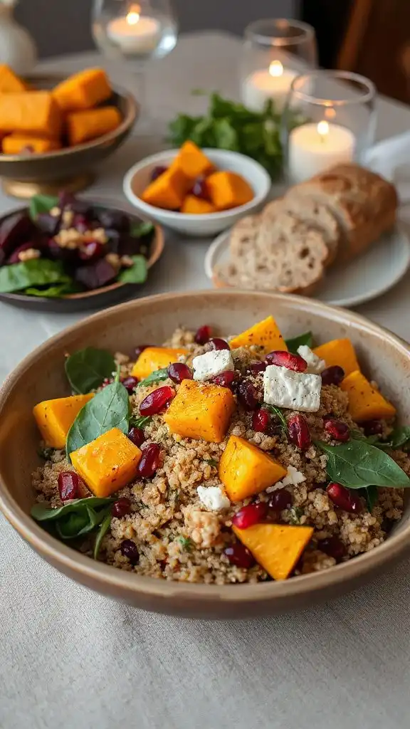 hearty acorn squash salad