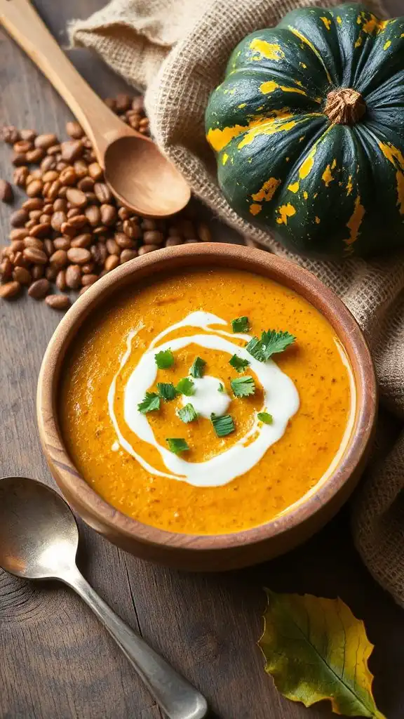 hearty acorn squash soup