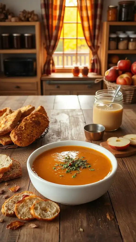 hearty apple cider soup