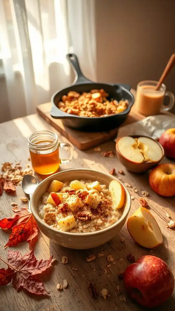 hearty apple pie oatmeal