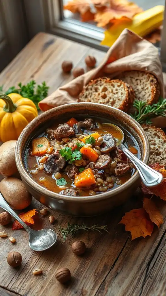 hearty autumn beef soup