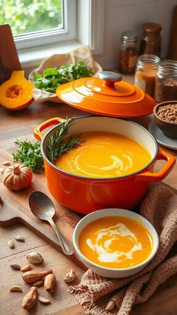 hearty autumn butternut squash soup