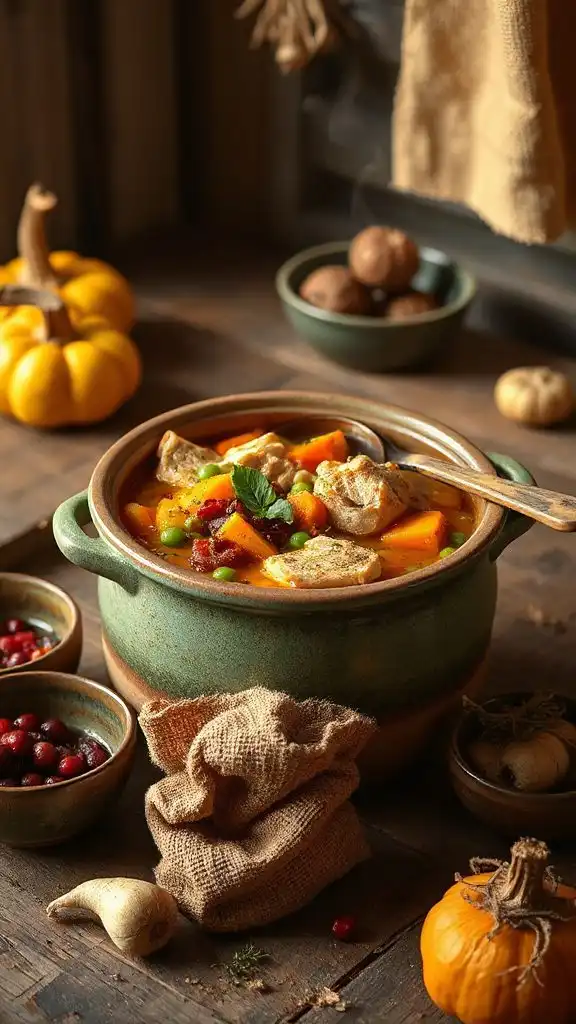 hearty autumn chicken soup