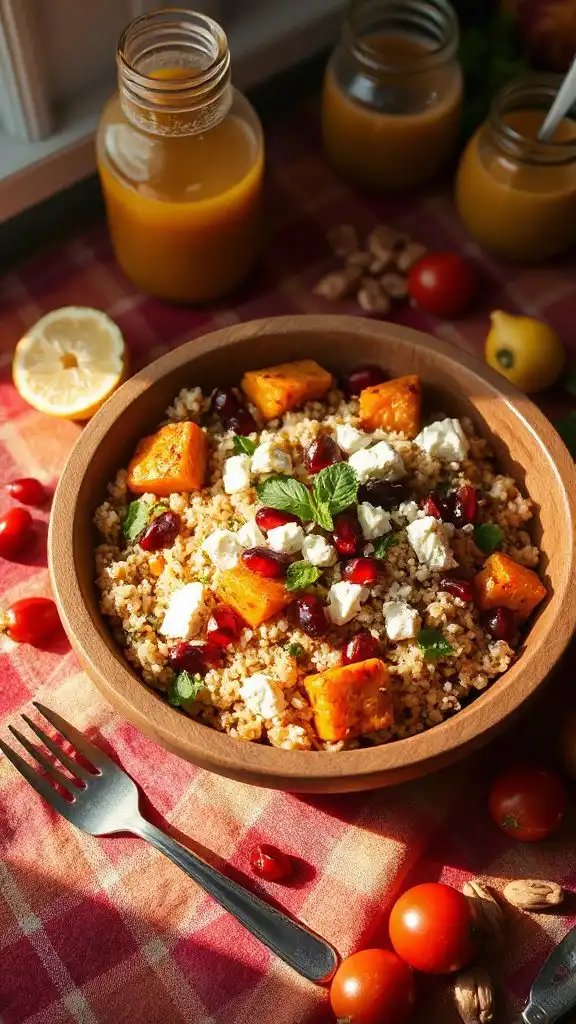 hearty autumn couscous salad