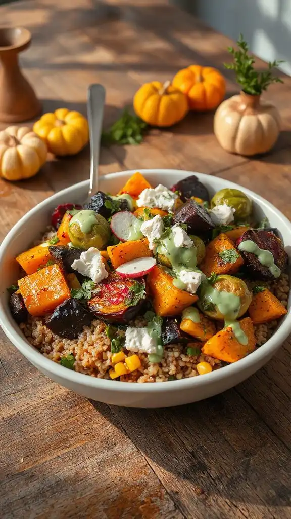 hearty autumn grain salad