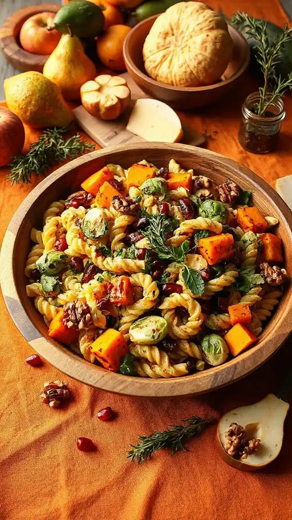 hearty autumn pasta salad
