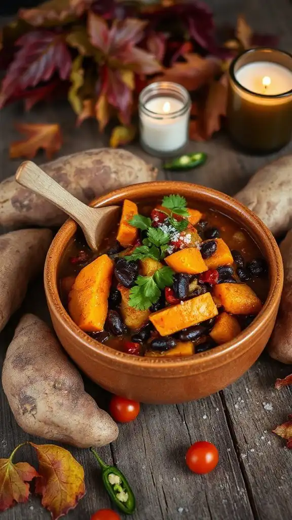 hearty autumn vegetable chili