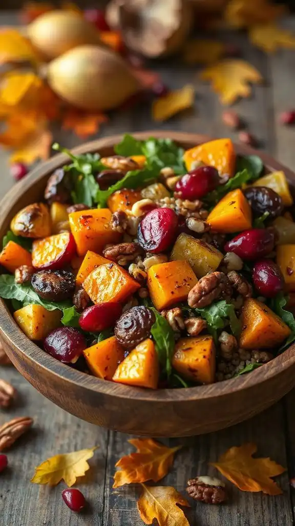 hearty autumn vegetable salad