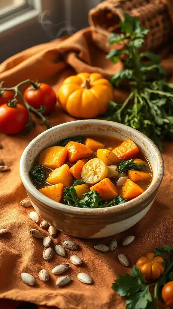 hearty autumn vegetable soup