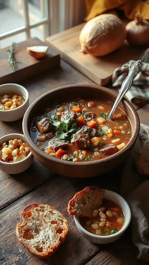 hearty beef and barley soup