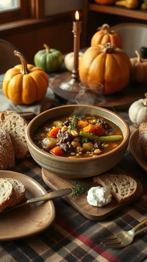 hearty beef barley soup