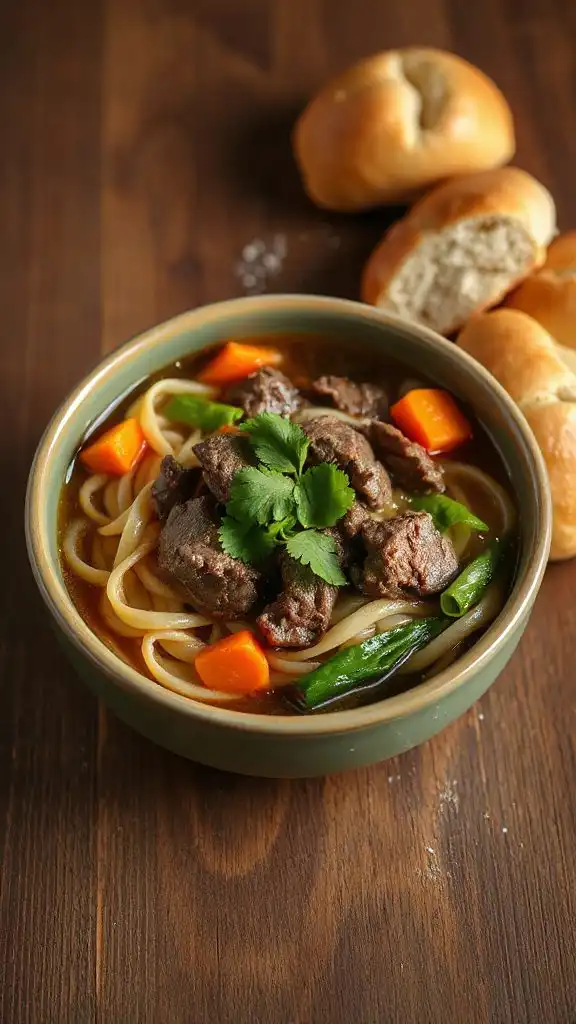 hearty beef noodle soup