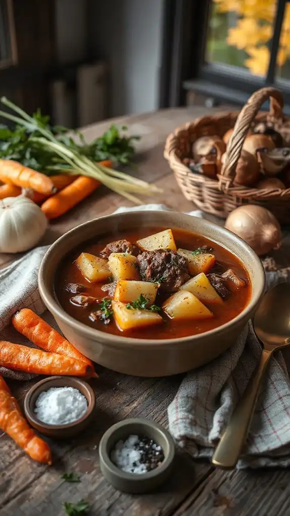 hearty beef potato soup
