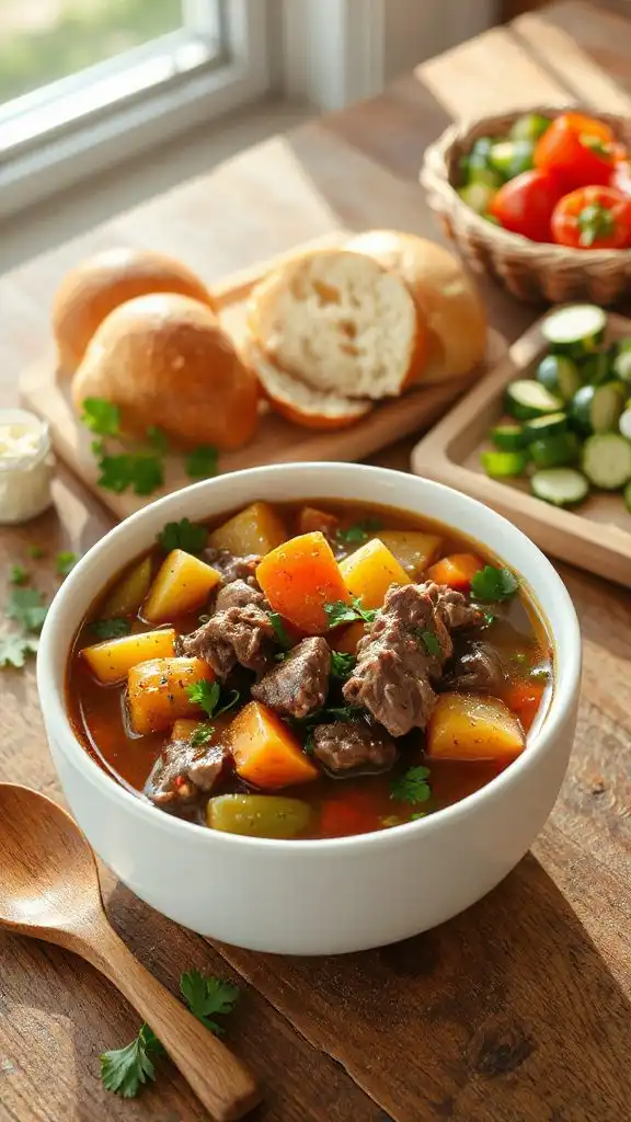 hearty beef vegetable soup