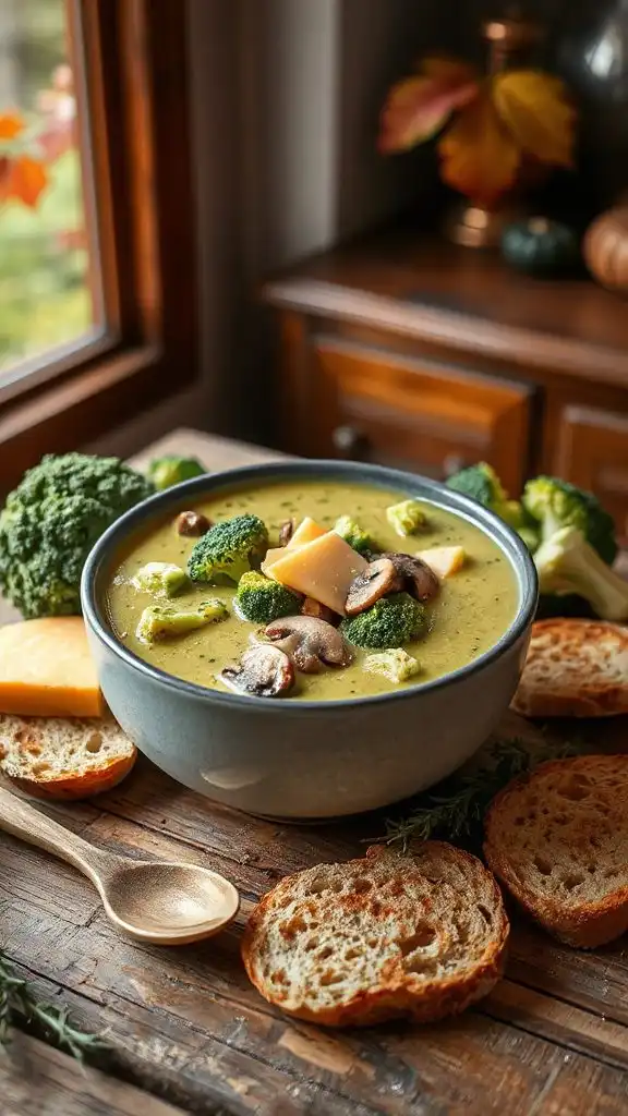 hearty broccoli cheddar soup